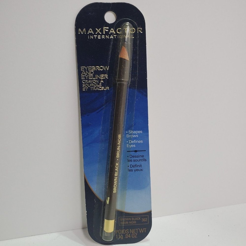 Max Factor Eyebrow and Eyeliner Pencil 302 BROWN BLACK.